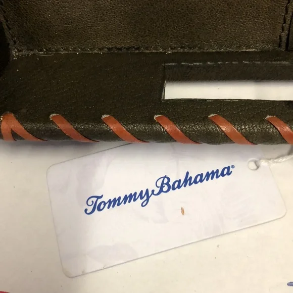 Tommy Bahamas Leather Handled Serving Tray - Picture 3 of 3